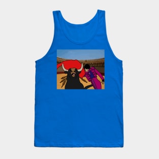 Arena Bullfight Torero Bull Tank Top